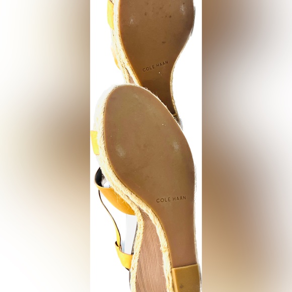 Cole Haan Leather Wedge Sandals - Picture 6 of 6